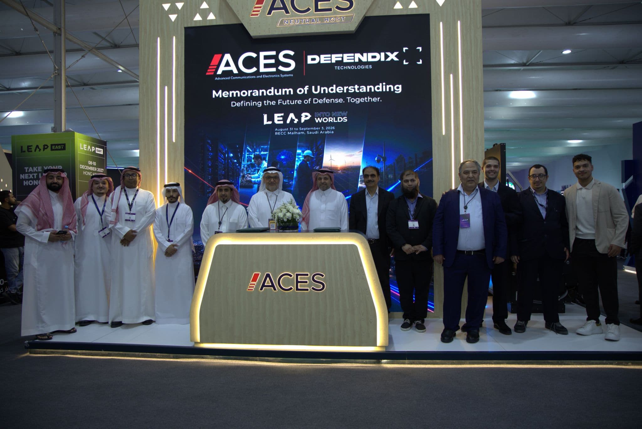 ACES and DefendiX Technologies have signed a strategic MoU during LEAP 2026 to c